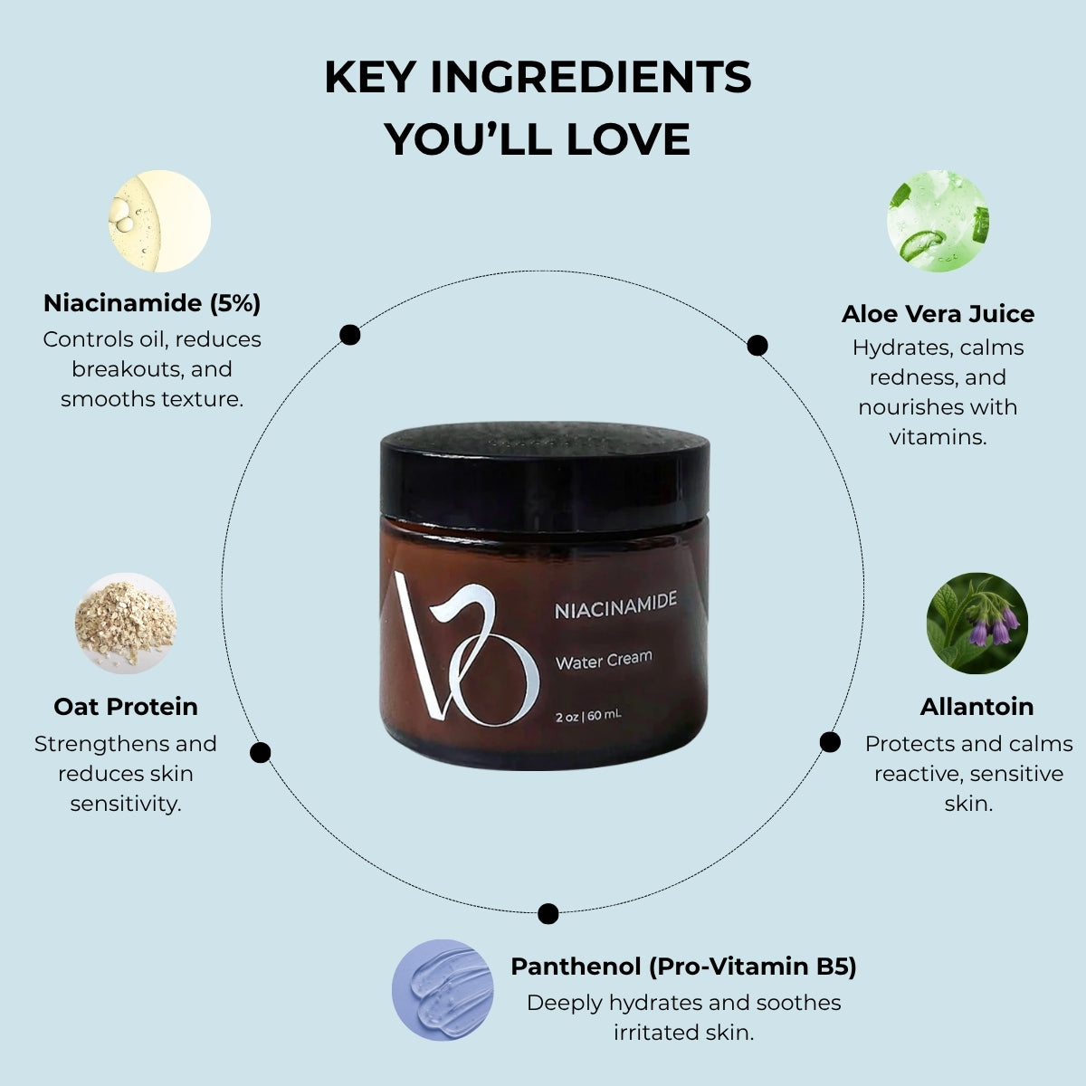 VO Beauty Niacinamide Water Cream Moisturizer